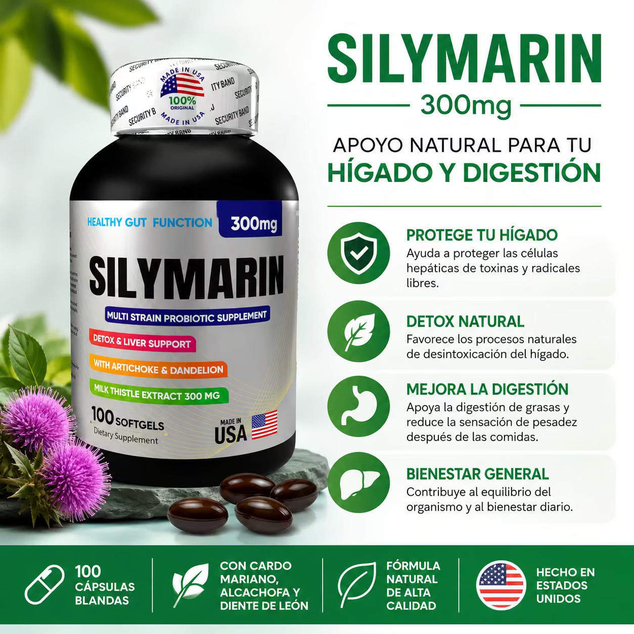 SILYMARINA 300mg – Detox