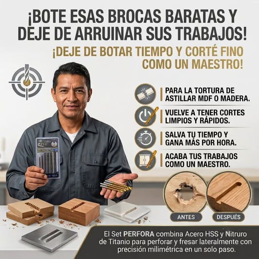 Brocas Para Corte Lateral Por 6 Piezas
