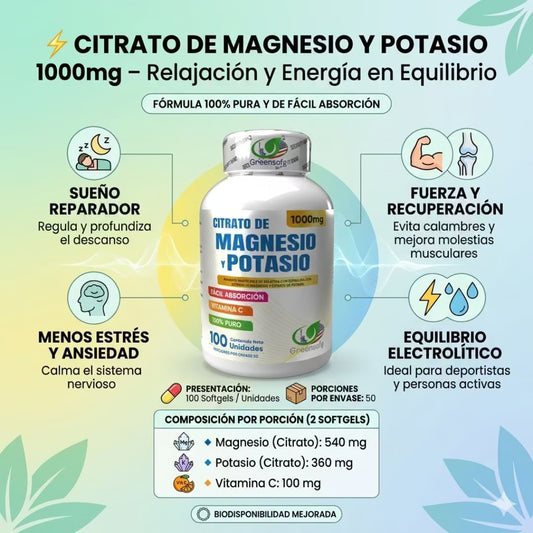 Citrato de magnesio y potasio
